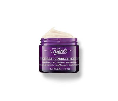 Creme multicontractante Kiehl's en pot violet, pour raffermir, lisser et ameliorer l'eclat de la peau.
