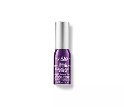 Serum pour les yeux Kiehl's, flacon violet de 15 ml, concu pour eclaircir et corriger les signes de fatigue.