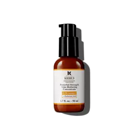 Een fles van 75 ml Kiehl's Powerful-Strength Line-Reducing Concentrate tegen een witte achtergrond.