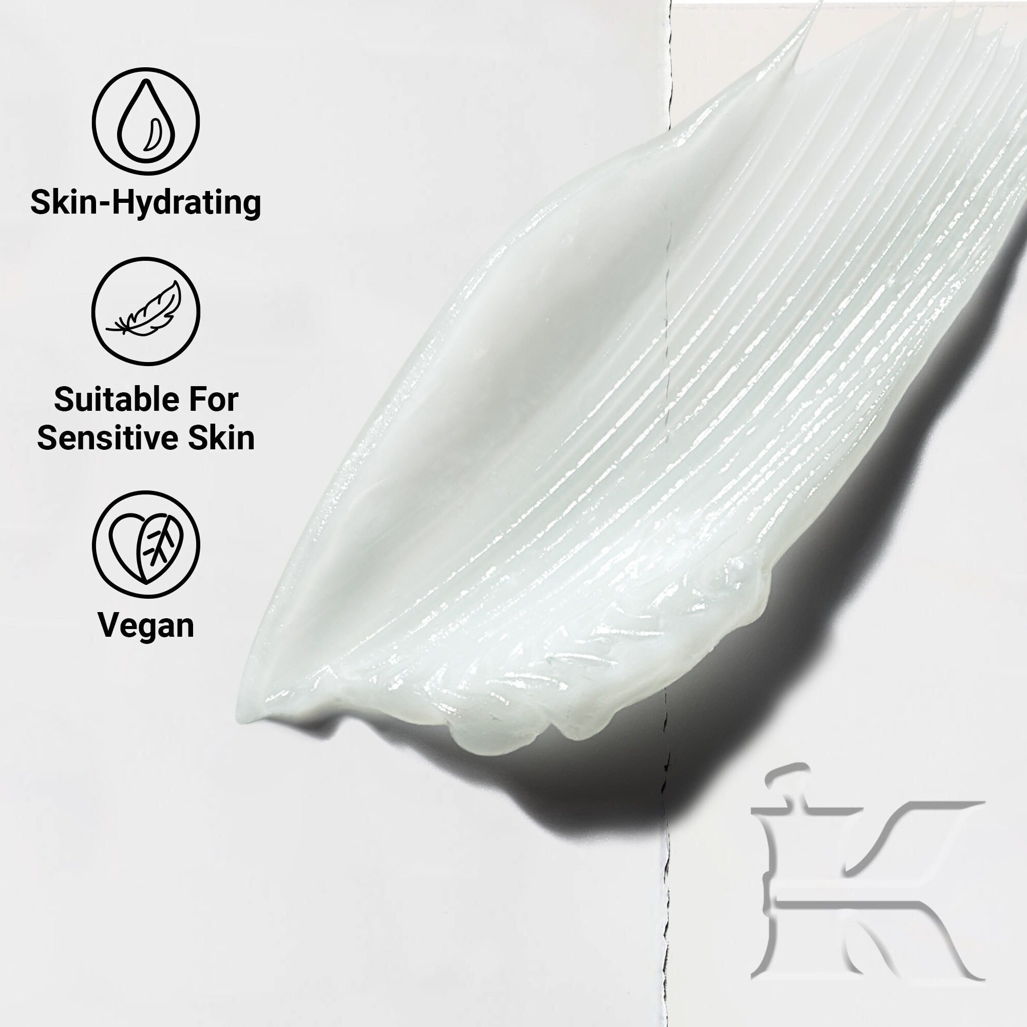 Gros plan sur la texture du Lip Balm #1 montrant une formule cremeuse et hydratante concue pour hydrater les levres.