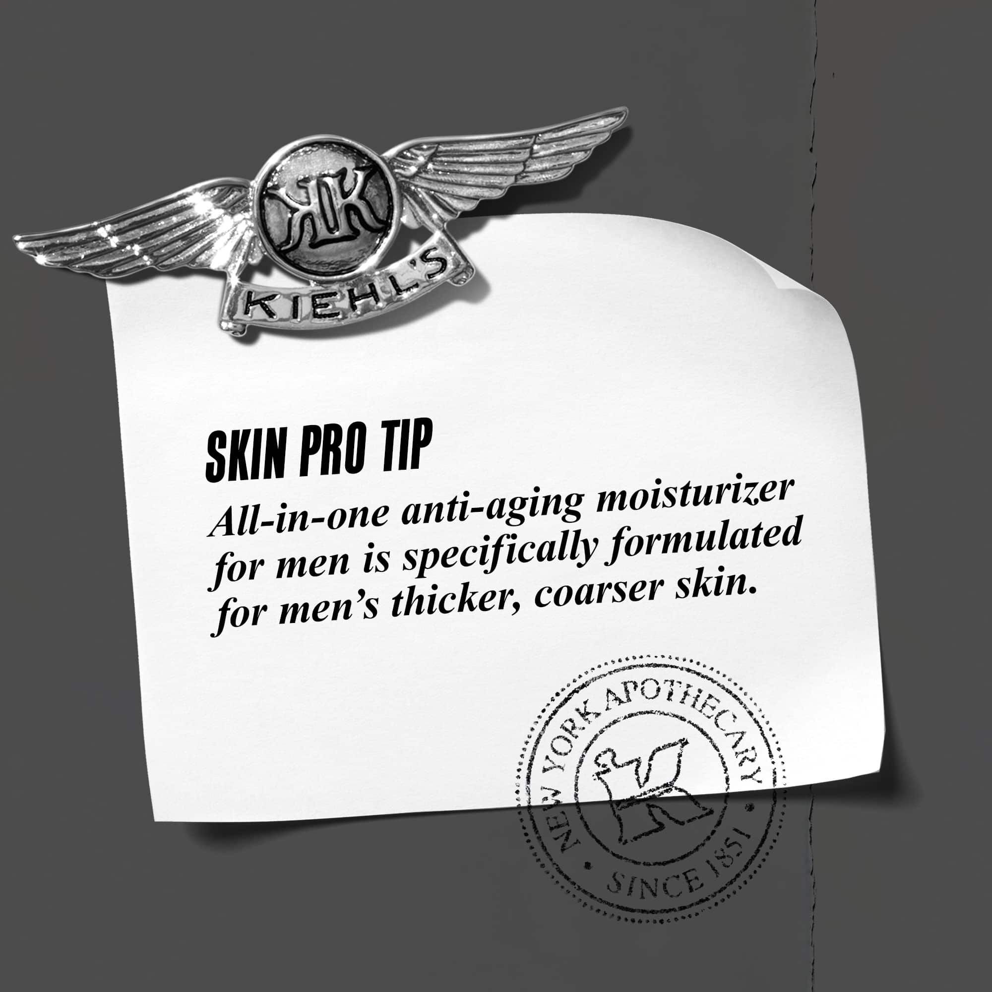 Pro-tip: All-in-one anti-aging moisturizer voor mannen, speciaal geformuleerd voor de dikkere mannenhuid.