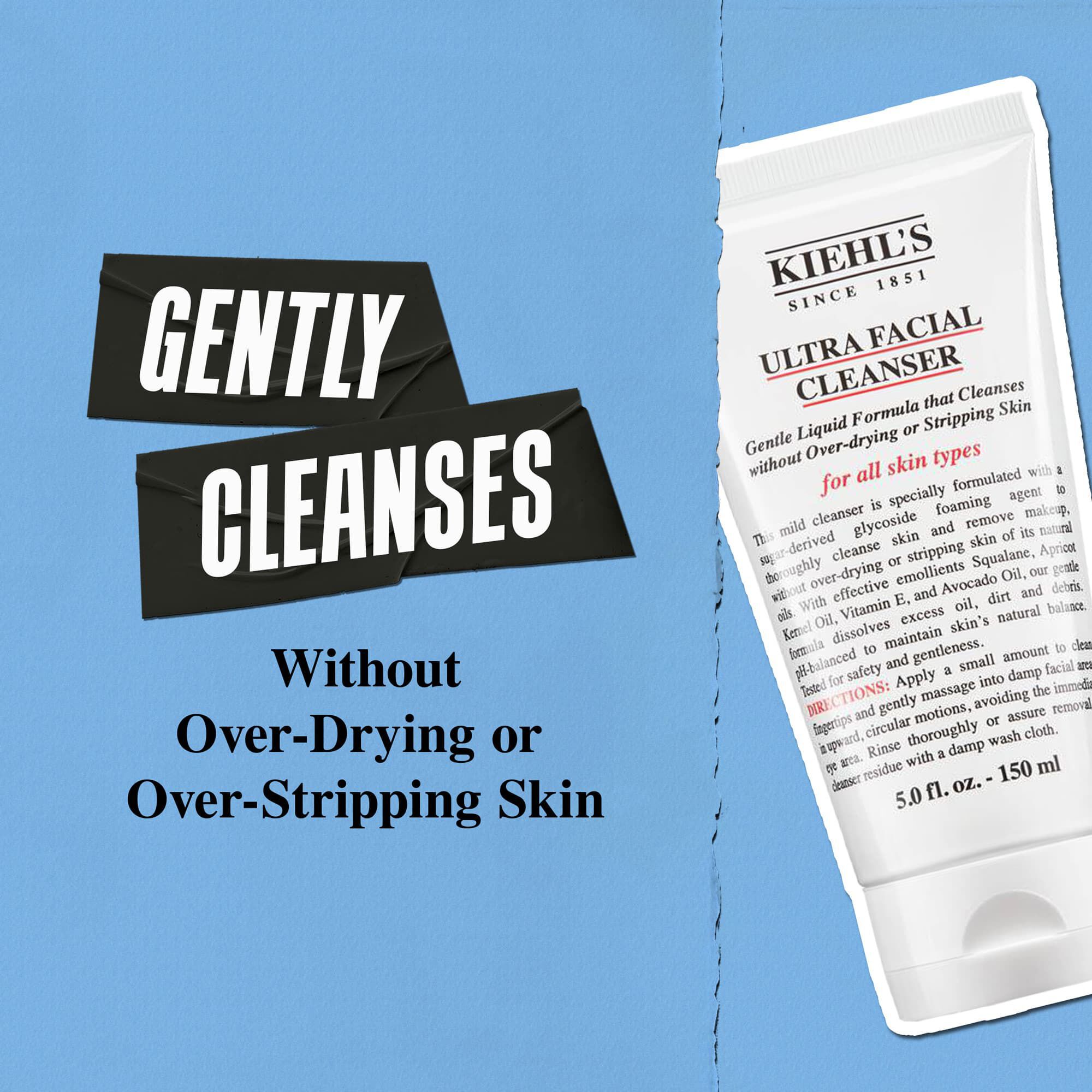 L'Ultra Facial Cleanser Kiehl's nettoie en douceur sans dessecher ni decape la peau