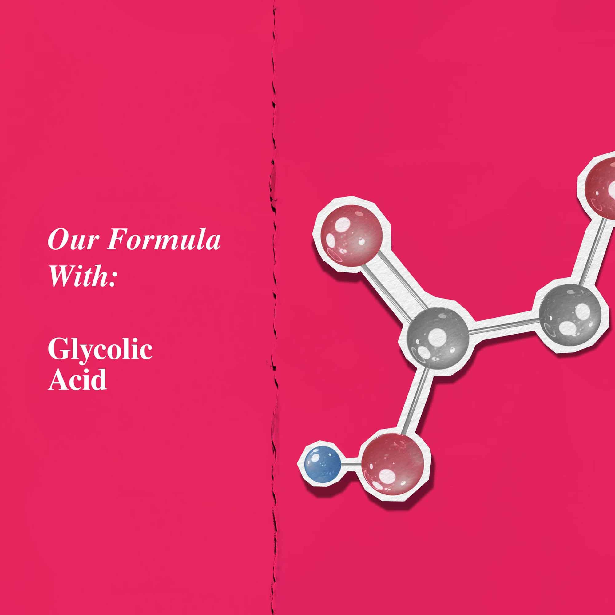 Graphique des ingredients cles mettant en avant l'acide glycolique.