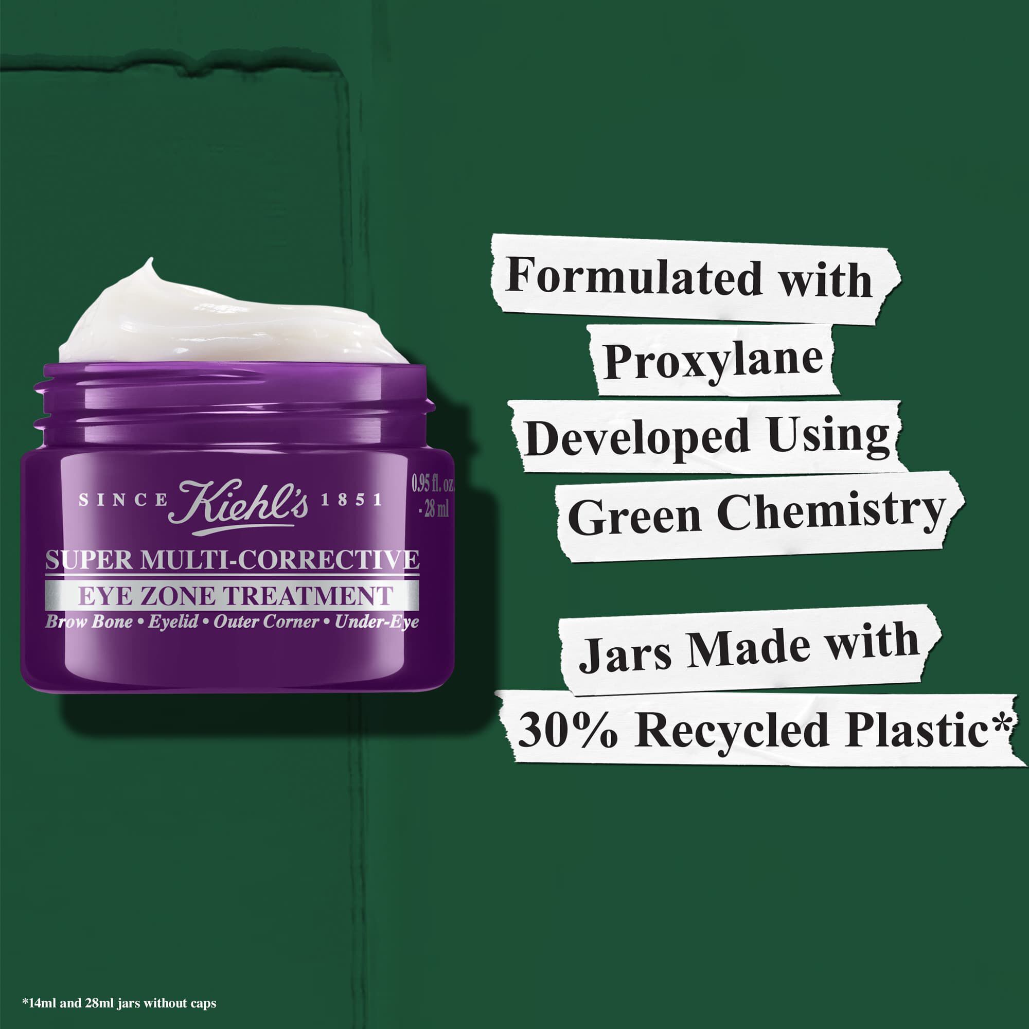 Formule avec du Proxylane issu de la chimie verte - les pots sont composes a 30 % de plastique recycle