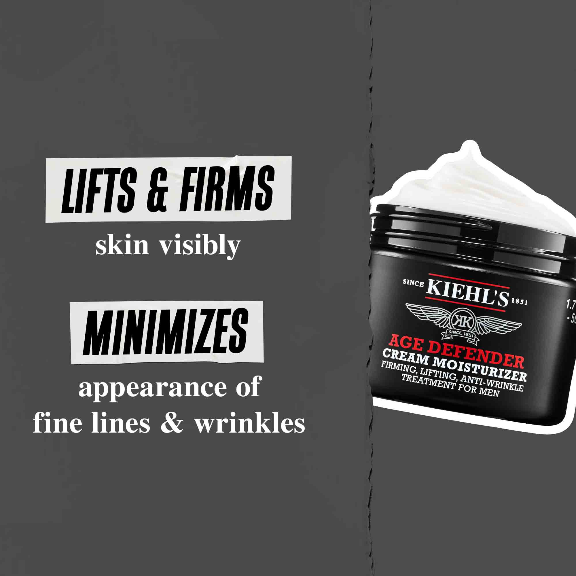 Creme hydratante Age Defender : lifte et raffermit visiblement la peau, minimise l'apparence des ridules et des rides.