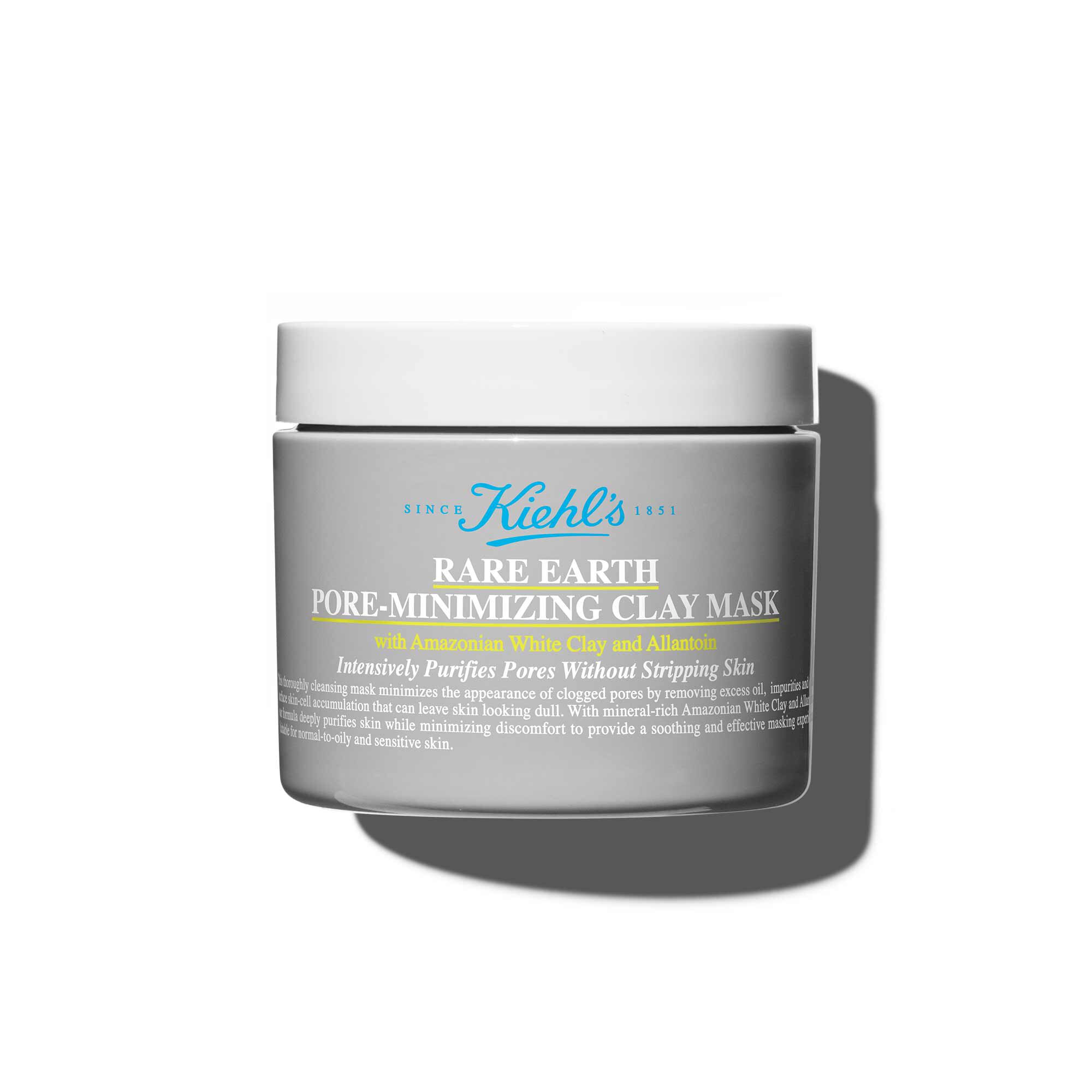 Vooraanzicht van de pot Kiehl's Rare Earth Deep Pore Cleansing Masque 125 ml