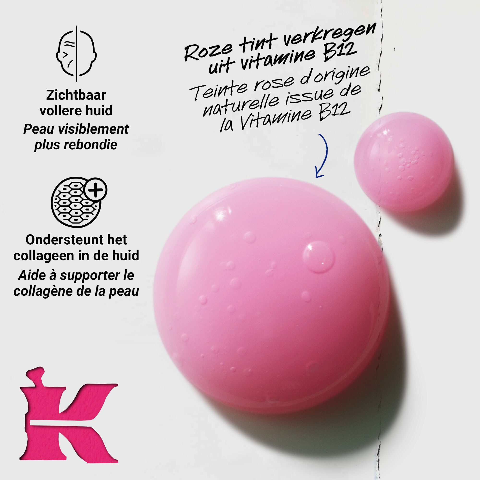 CollaShot Plump Serum, serum pour le visage aux peptides de collagene pour une peau liftee et visiblement plus repulpee