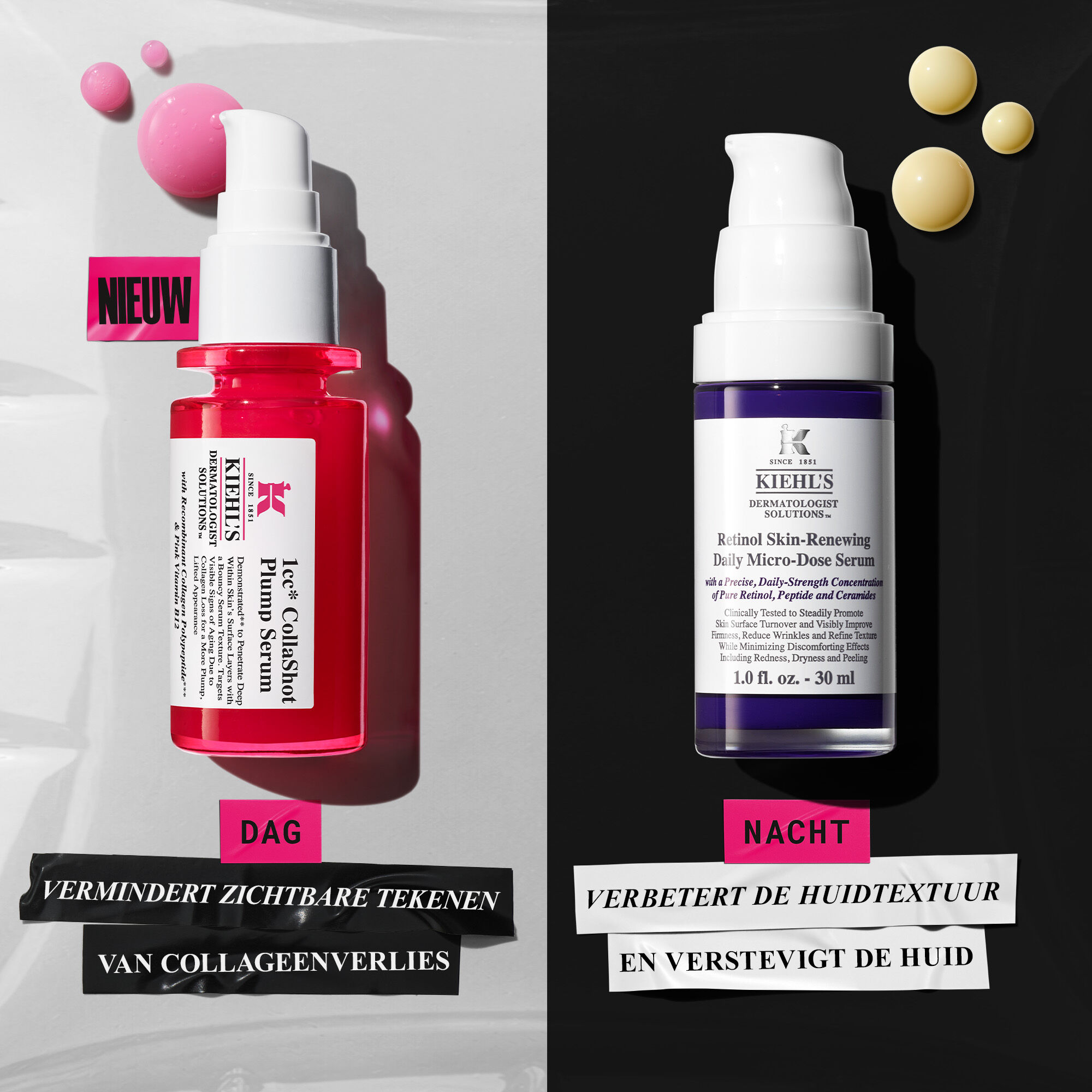 CollaShot Plump Serum, Gezichtsserum met Collageen Peptiden voor een gelifte, voller uitziende huid
