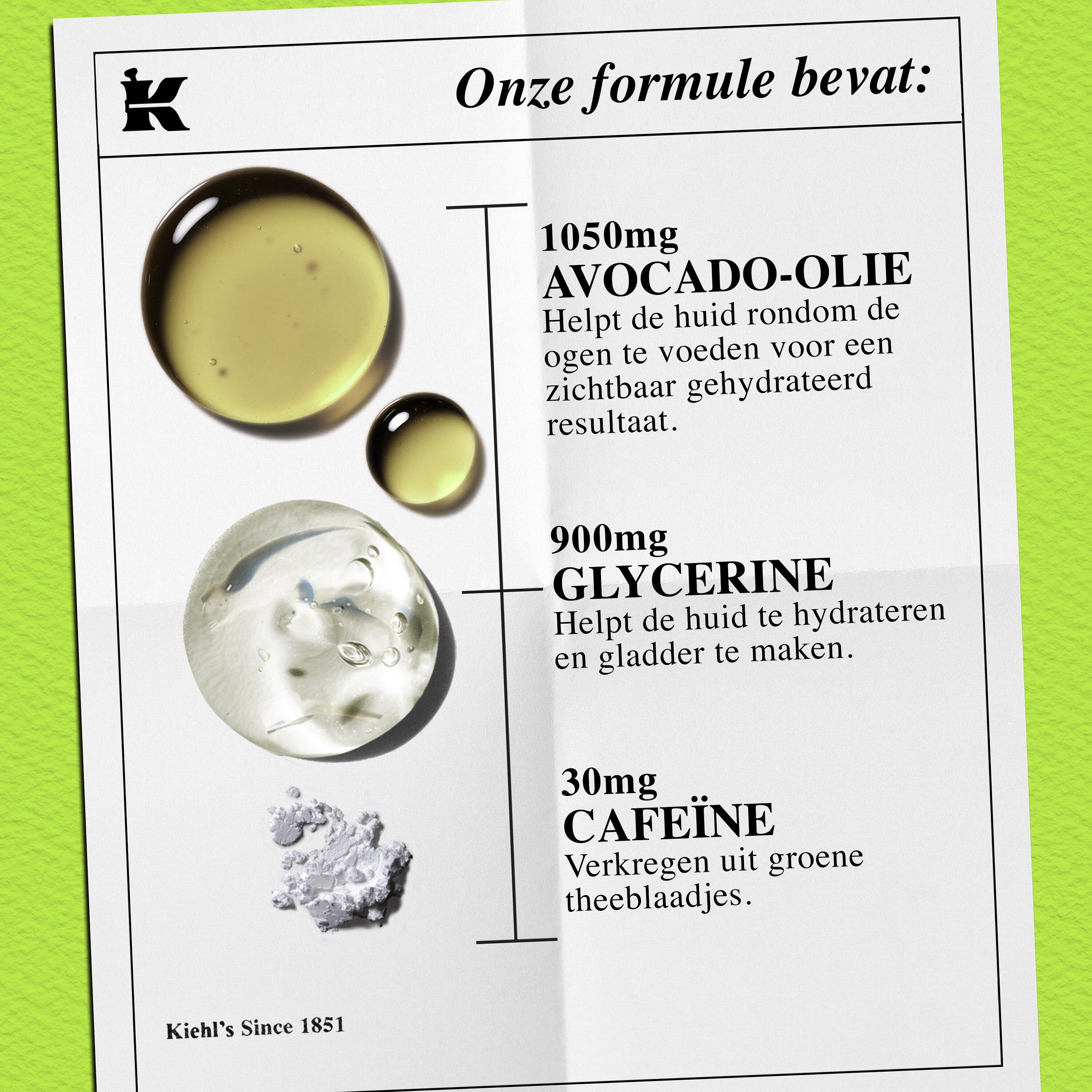 Foto van de producttextuur met iconen - vermindert wallen en is geschikt voor alle huidtypes