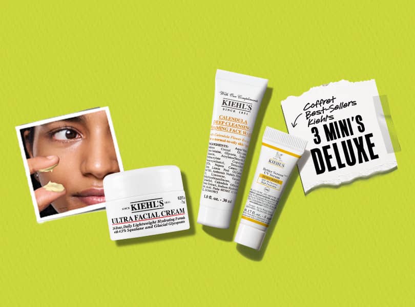 Crème contour des yeux à l'avocat Kiehl's et 3 miniatures de luxe.